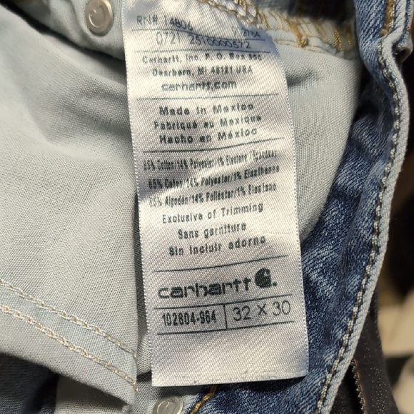 Carhartt Relaxed Fit Light Blue Jeans *Work Worn* - Picture 10 of 10